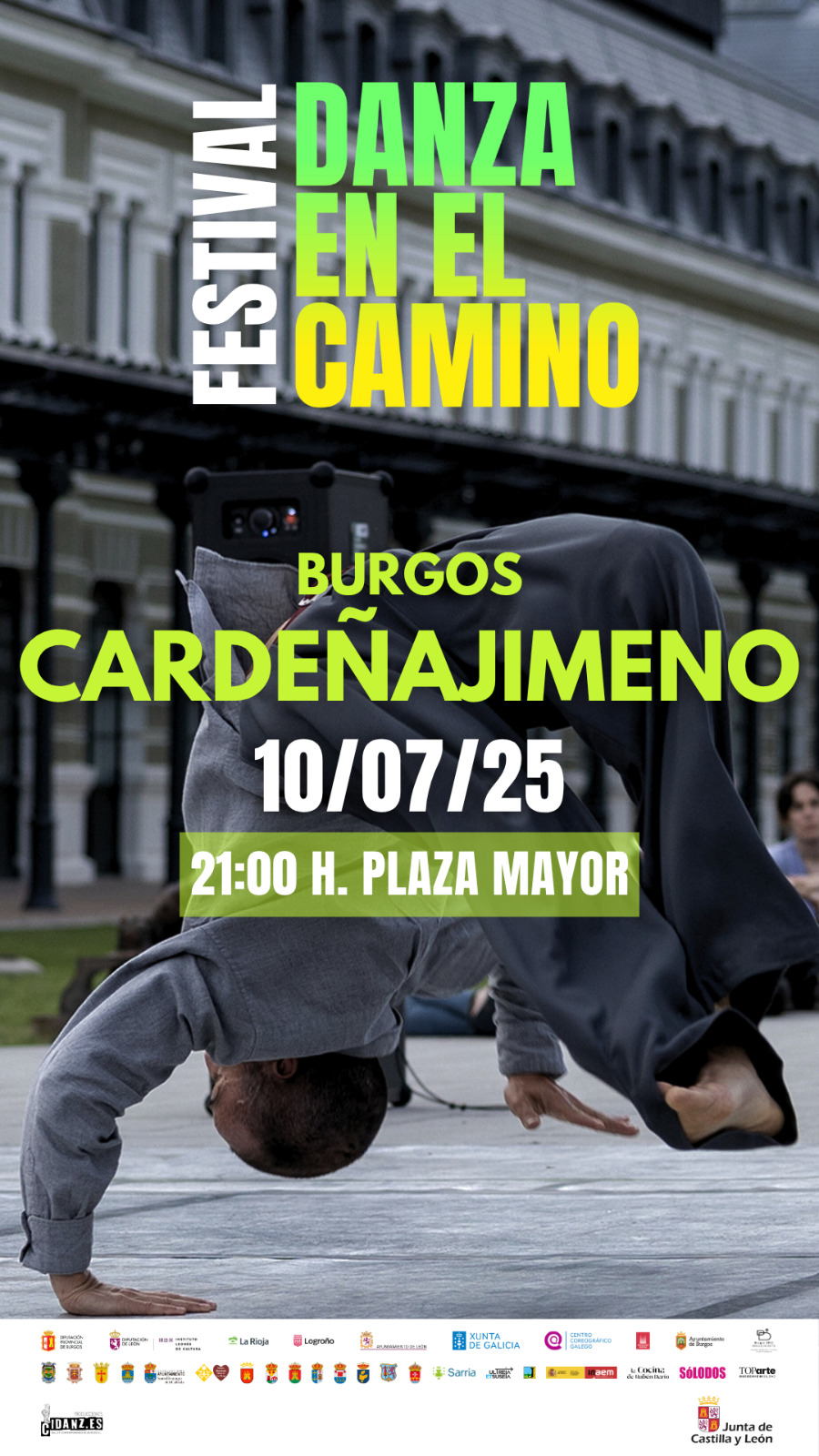 FESTIVAL DANZA EN EL CAMINO - DIA 10-7-2025 A LAS 21:00 H EN LA PLAZA DE CARDEÑAJIMENO. 