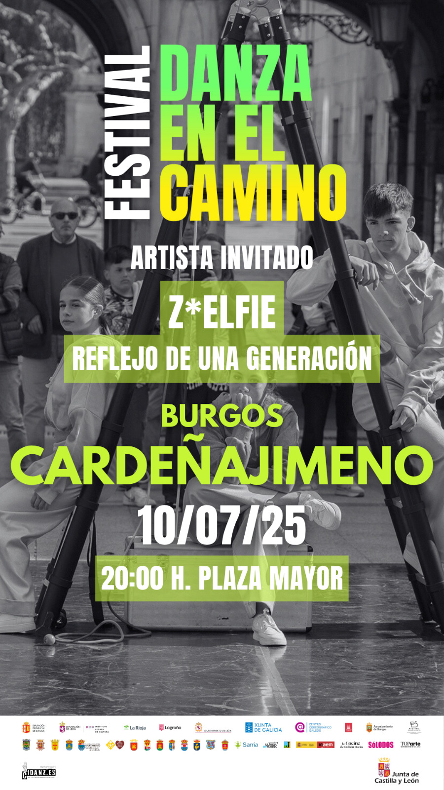 FESTIVAL DANZA EN EL CAMINO - DIA 10-7-2025 A LAS 20:00 H EN LA PLAZA DE CARDEÑAJIMENO- ARTISTA INVITADO Z*ELFIE