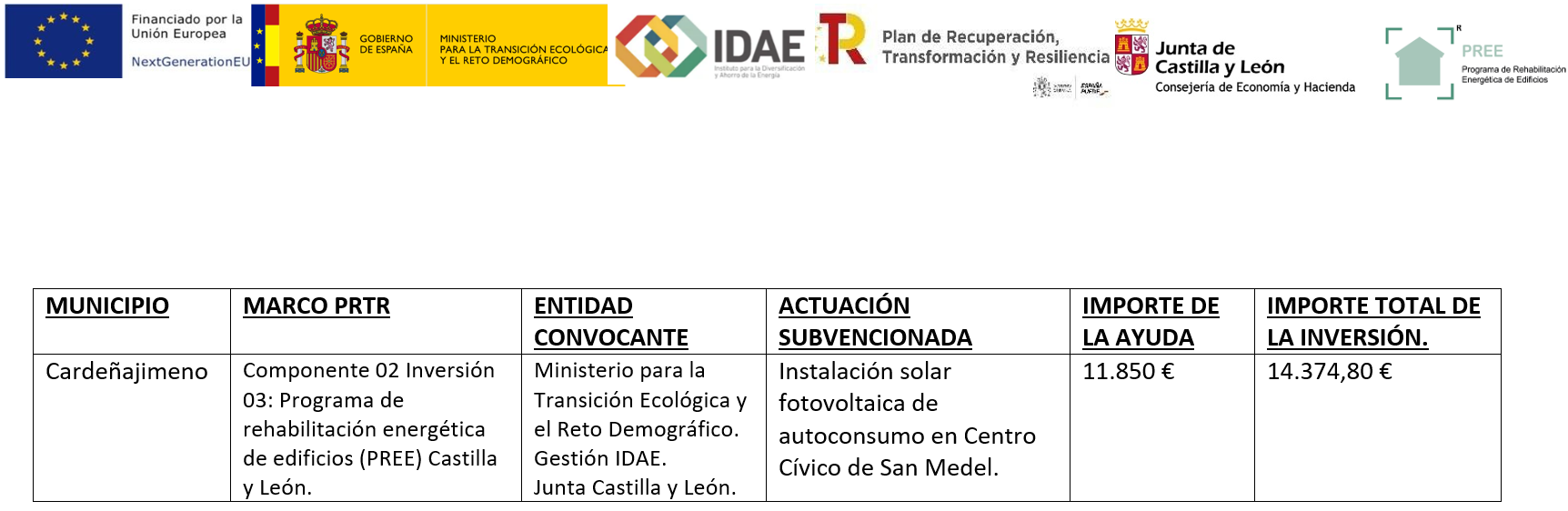 PREE Cardeñajimeno